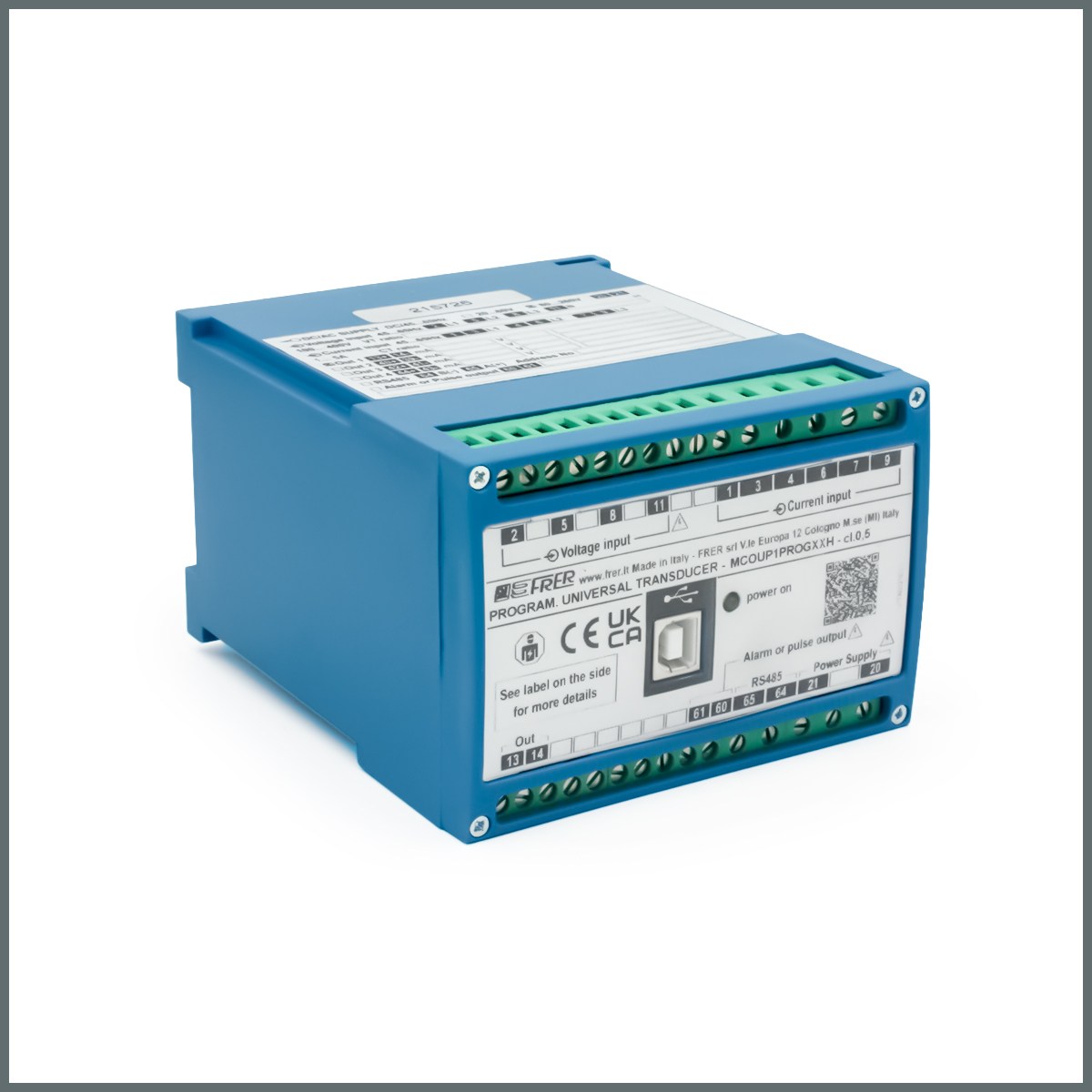 1 Out Prog, Univ. Transd. Aux.80÷260Vac/dc 