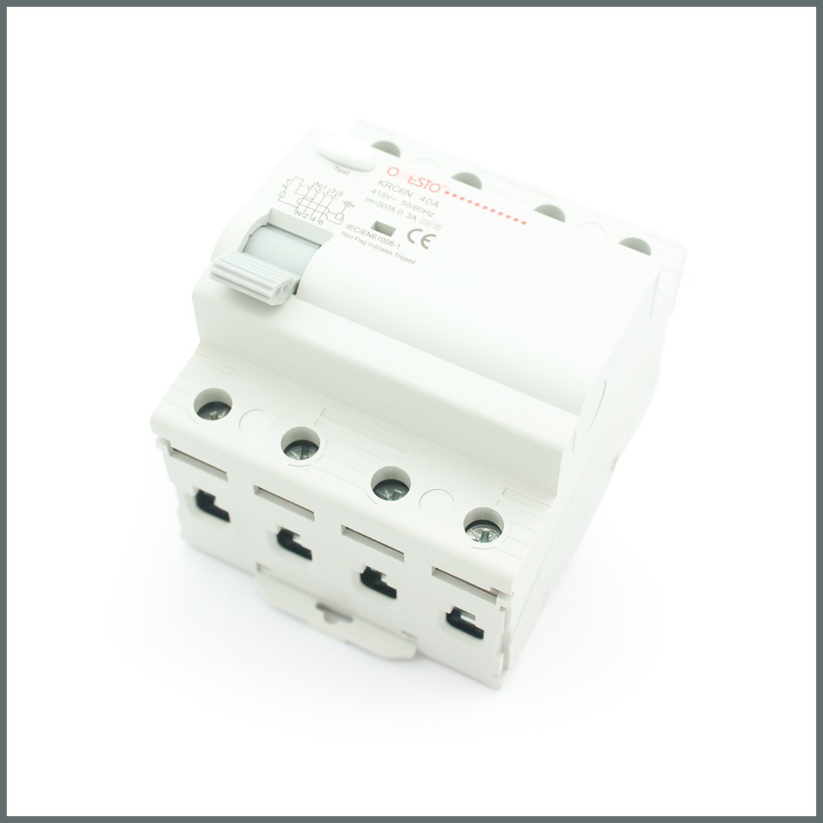 40A A Tipi RCCB (3P+N) 300mA (s) (s) Delayed version (130~500mS)