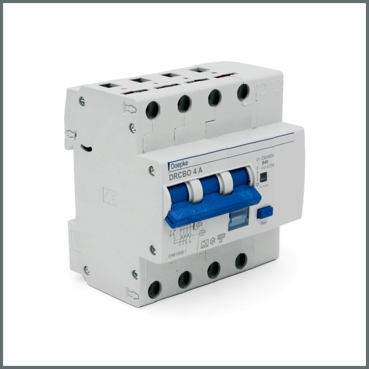 4x40A DRCBO4 30mA (A tipi) (Karakteristik B) .