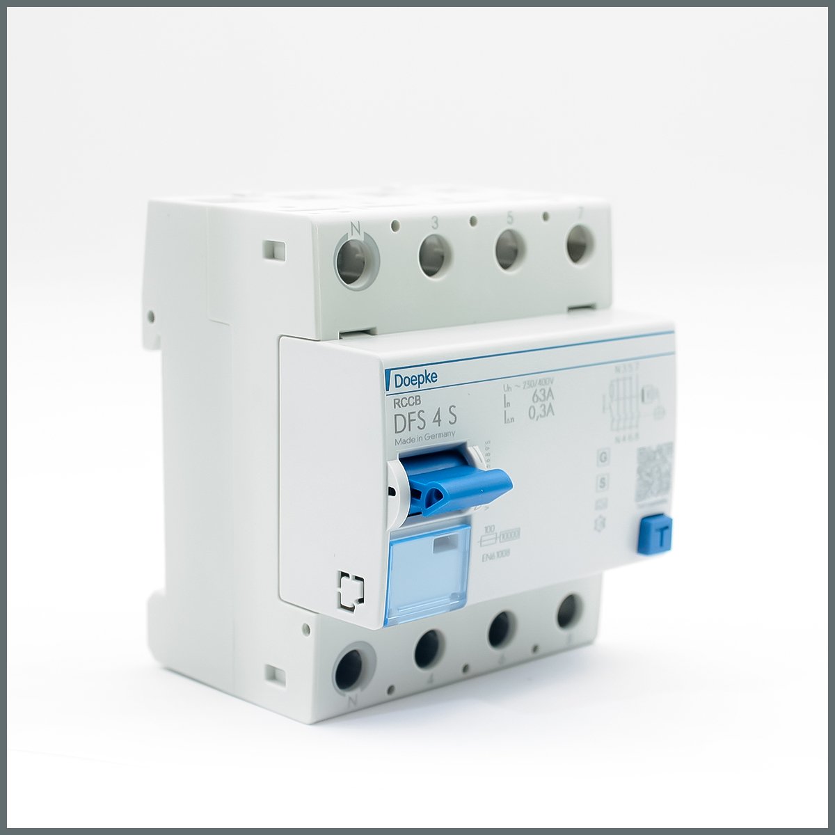 4x63A RCCB 0.30A (A tipi)  (S:selective)