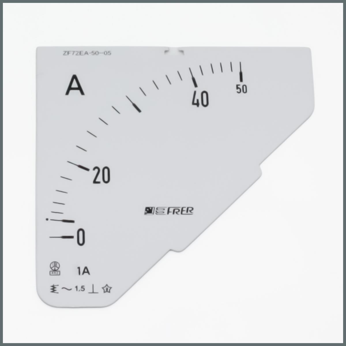 90° scale 72 ac 50/1A 