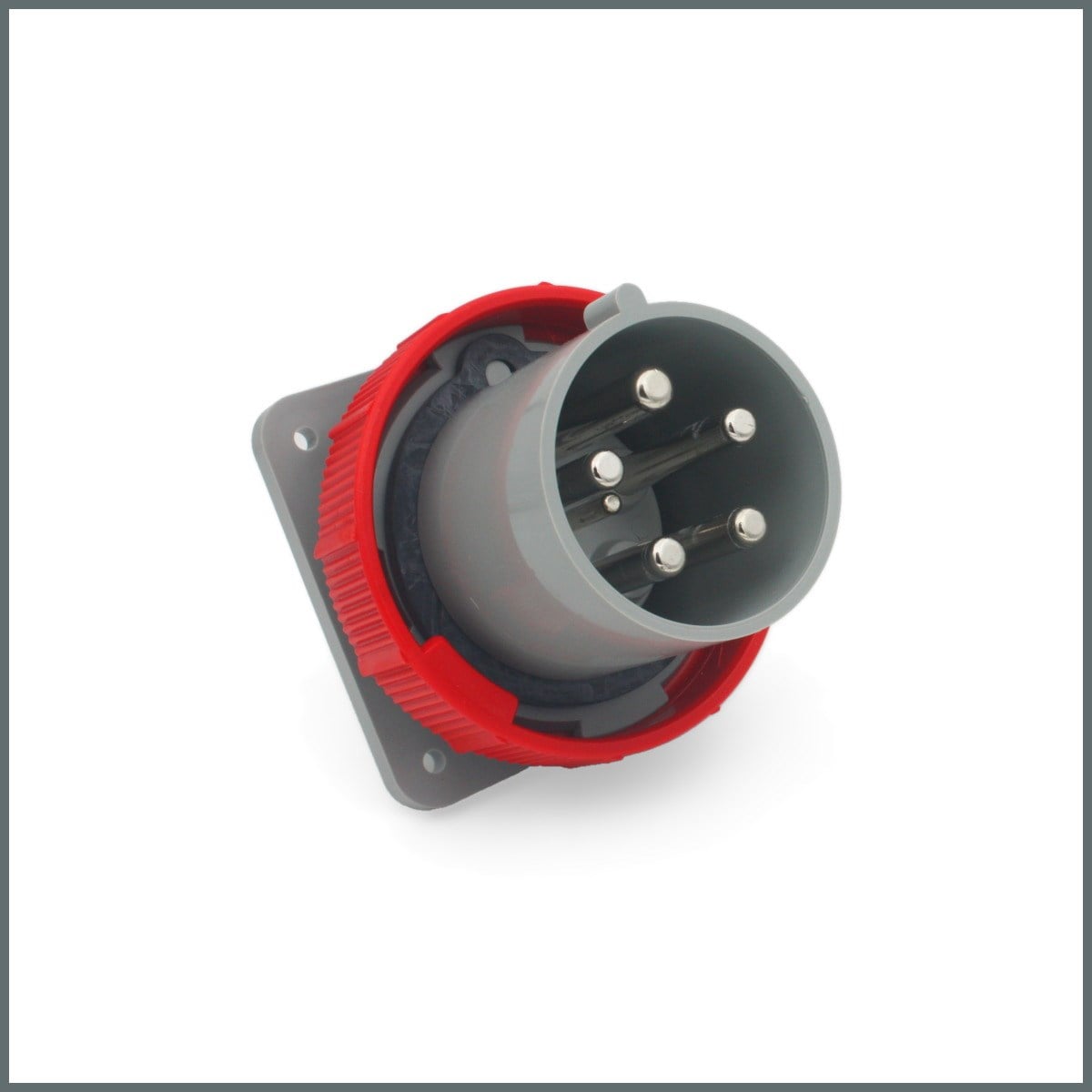 CEE Serisi Düz Pano Fişi 125A (IP67) 400V 3P+N+T h:6(DISC)