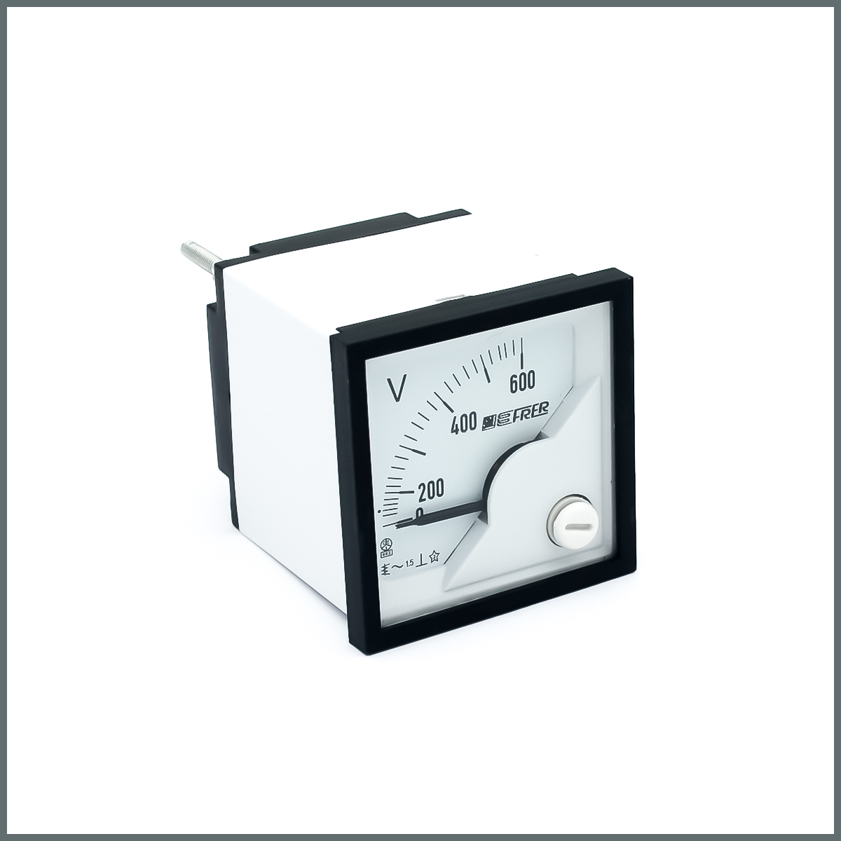 Direkt Girişli AC Analog Voltmetre(0-600V) 48x48 mm. (90°)