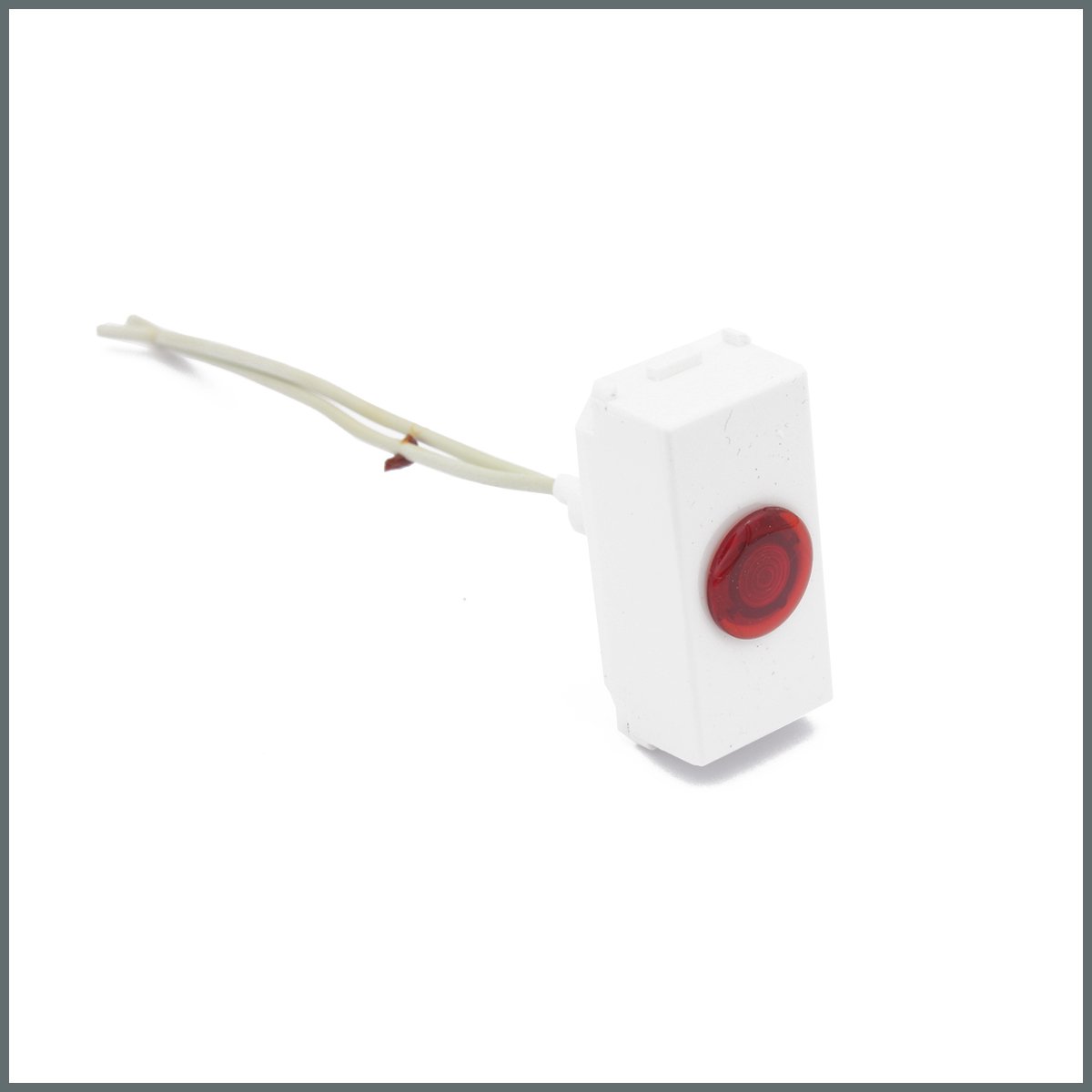 Ev Tipi Modüler CihazlarPalazzoli domoTER Serisi Kırmızı Sinyal Lambası 