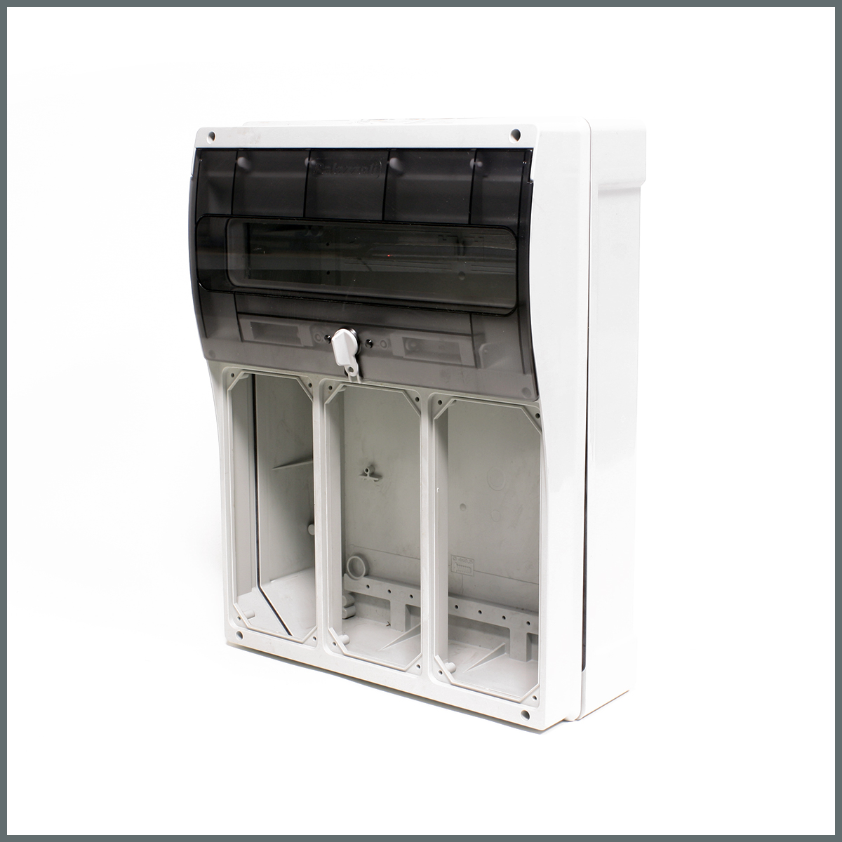 Fiş ve PrizlerPalazzoli TopTER Dağıtım Panosu (IP66) 16 Modül 5 Priz için / Şeffaf Pencereli / 1 adet 63A