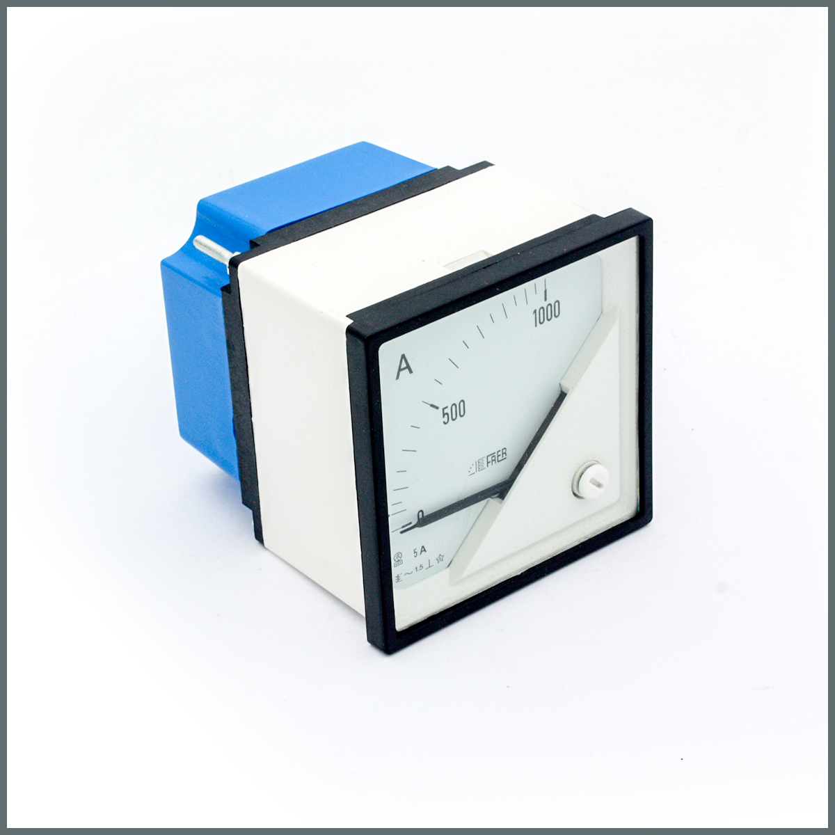 Frer AC Analog Ampermetre 1000/5A Akım Trafosu Girişli 72x72mm. 90°