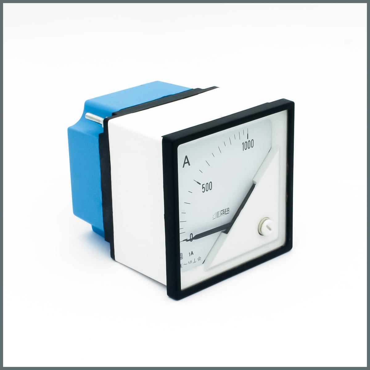 Frer AC Analog Ampermetre 1000A/1A  Akım Trafosu Girişli 72x72mm. 90°