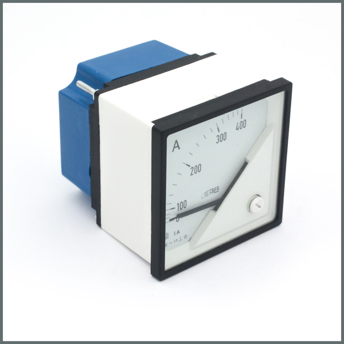 Frer AC Analog Ampermetre 40/5A Akım Trafosu Girişli 72x72mm. 90°