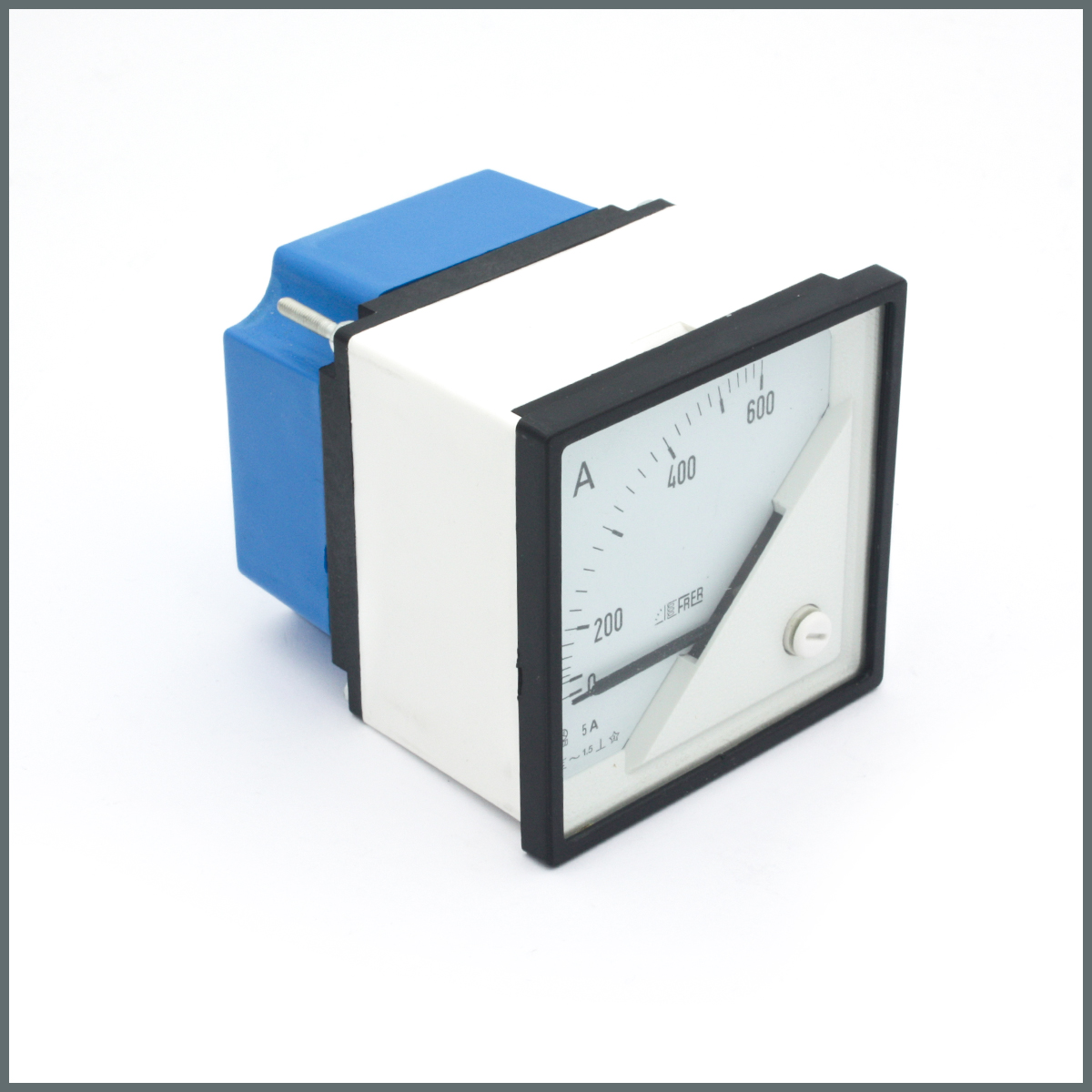 Frer AC Analog Ampermetre 600/5A Akım Trafosu Girişli 72x72mm. 90°