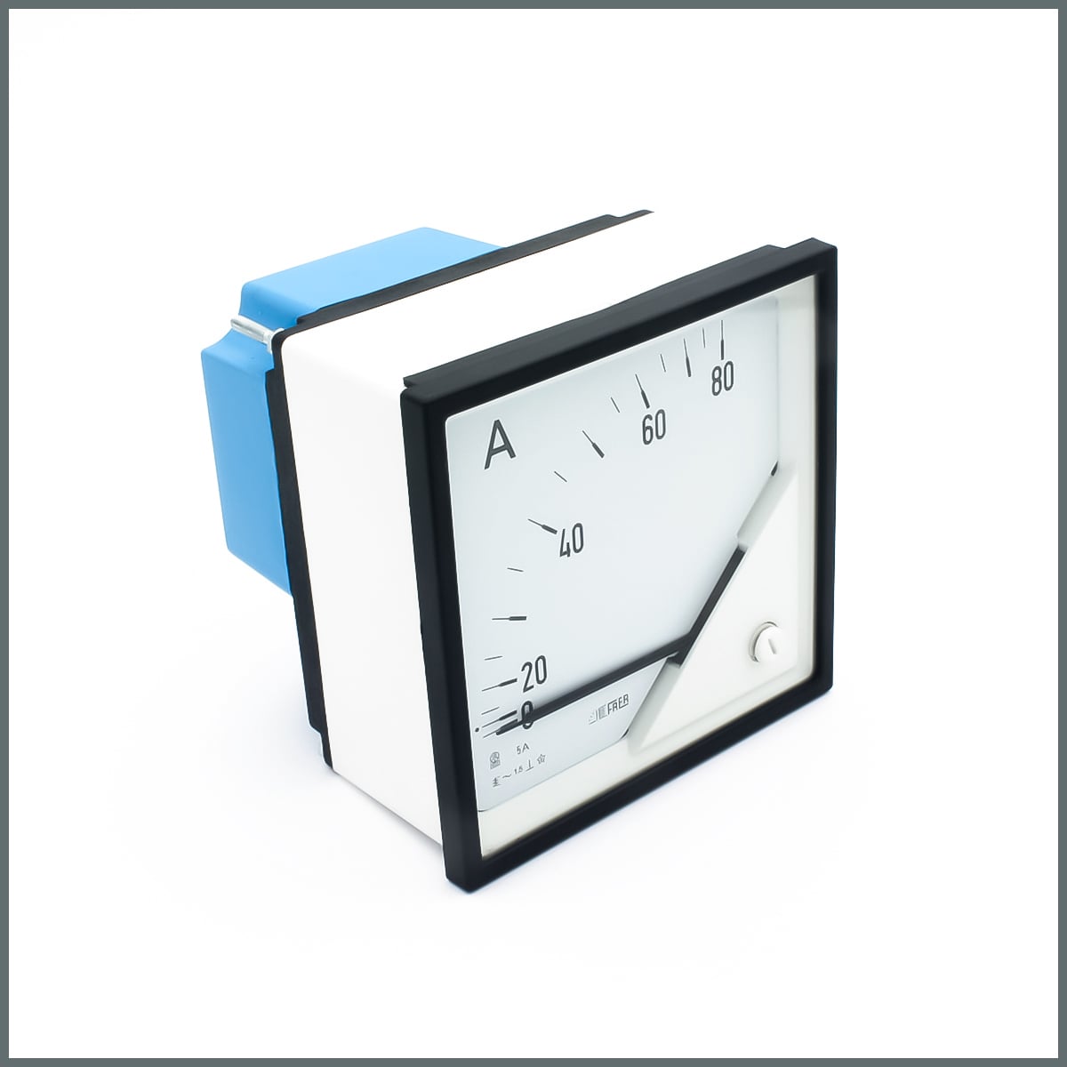 Frer AC Analog Ampermetre 80/5A Akım Trafosu Girişli 96x96mm.90°