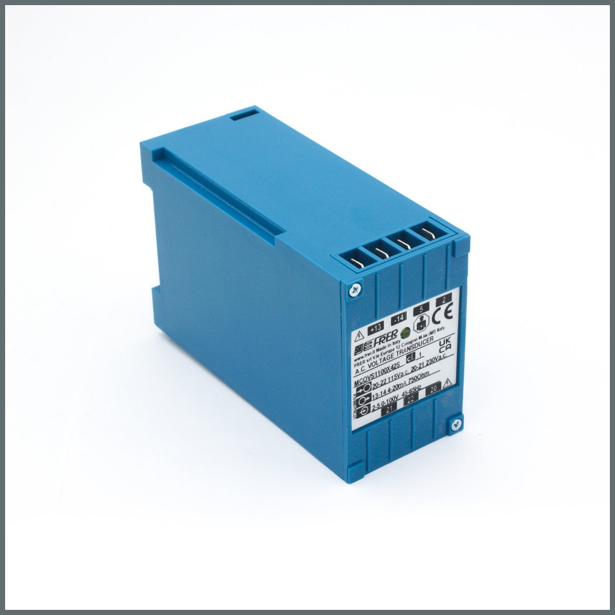 Frer AC Gerilim Transdüseri 1 Giriş/1 Çıkış 0-100V Çıkış:4-20mA Aux:115-230Vac