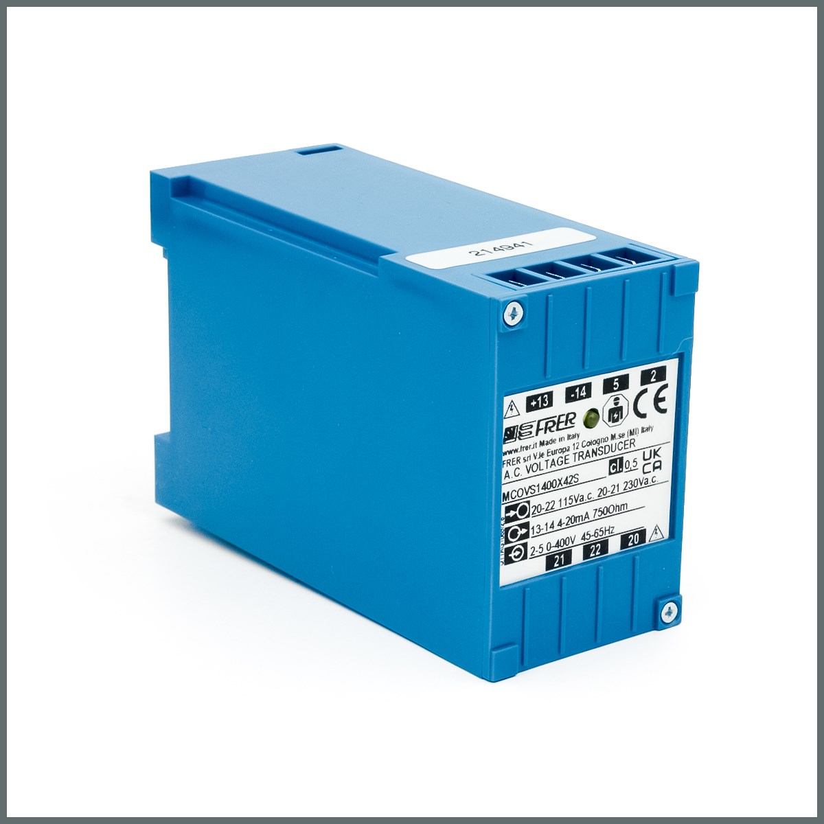 Frer AC Gerilim Transdüseri In 0-400V Out 4-20mA Aux.115-230Vac 