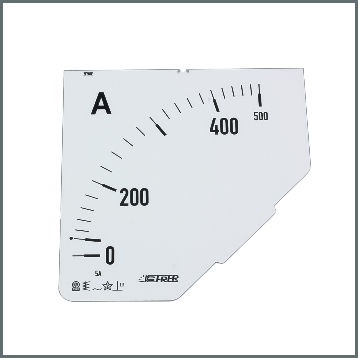Frer Ampermetre Skalası (96x96 mm.) 500/5A