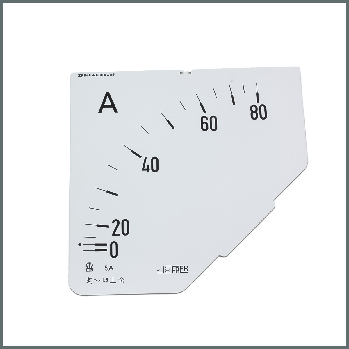 Frer Ampermetre Skalası (96x96 mm.) 80/5A