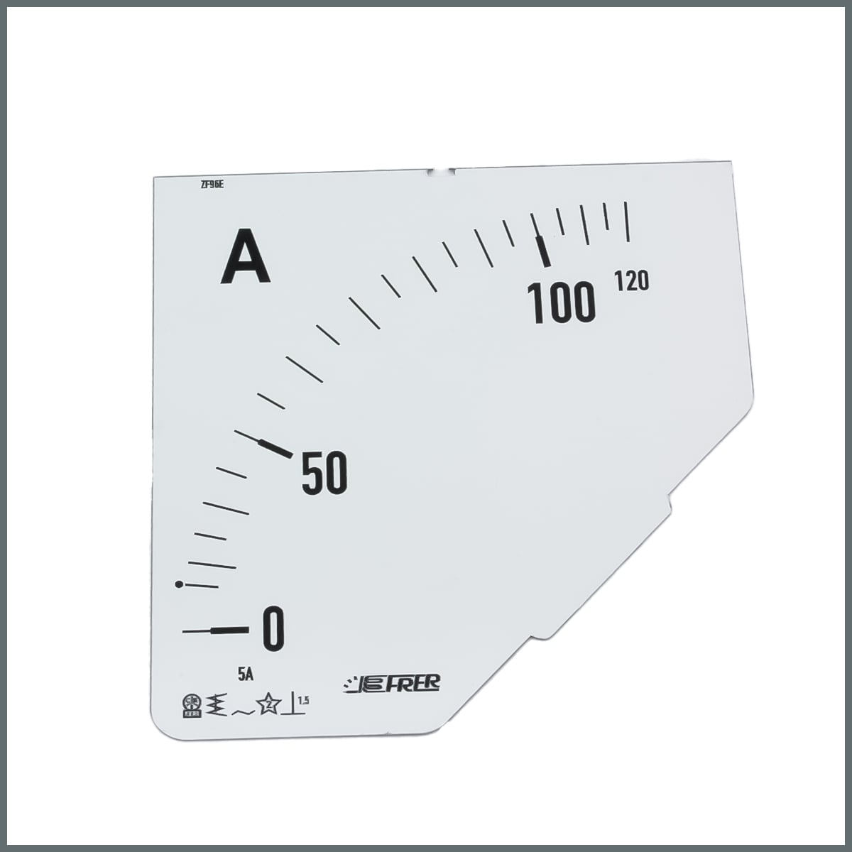 Frer Ampermetre Skalası (96x96 mm.) 120/5A