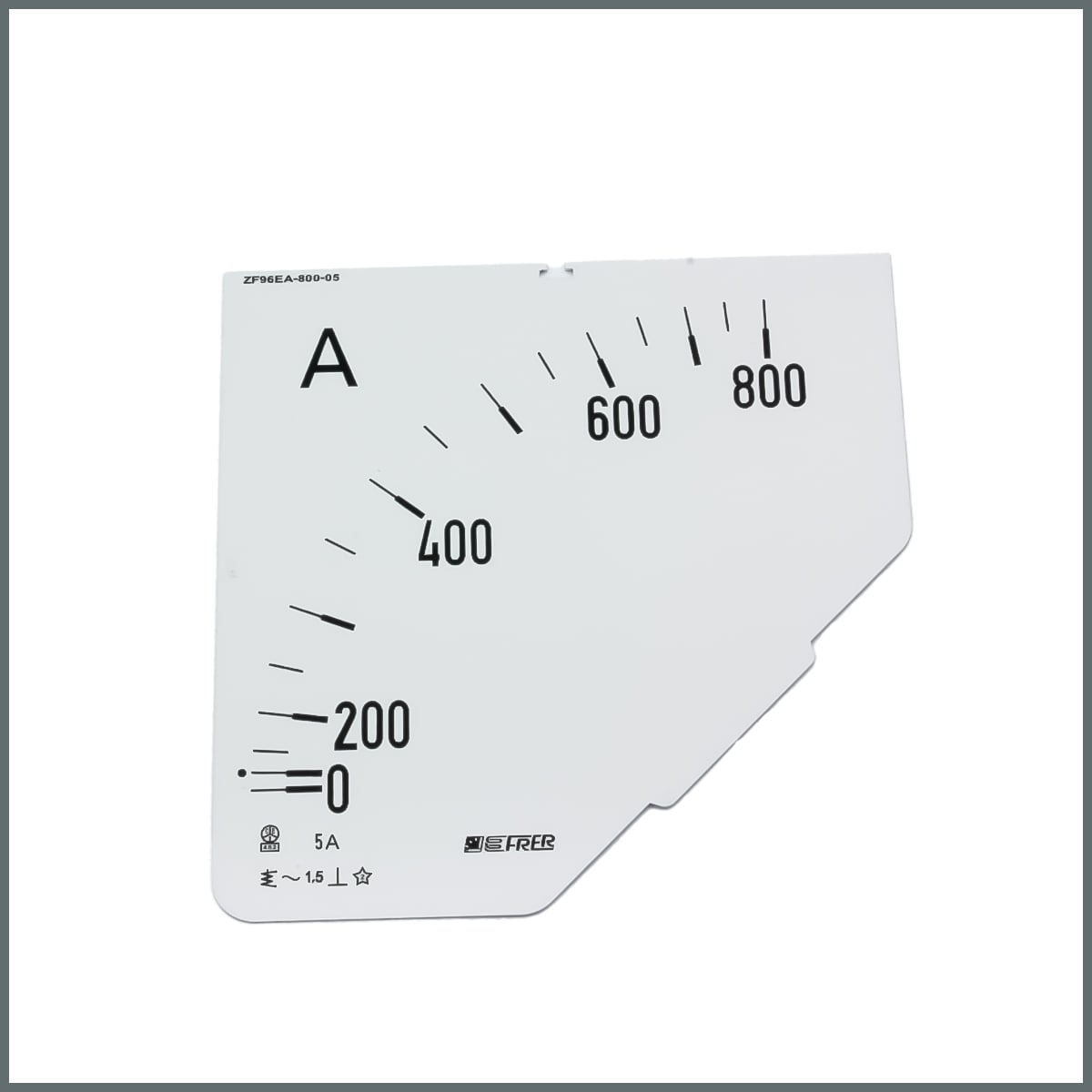 Frer Ampermetre Skalası (96x96 mm.) 800/5A
