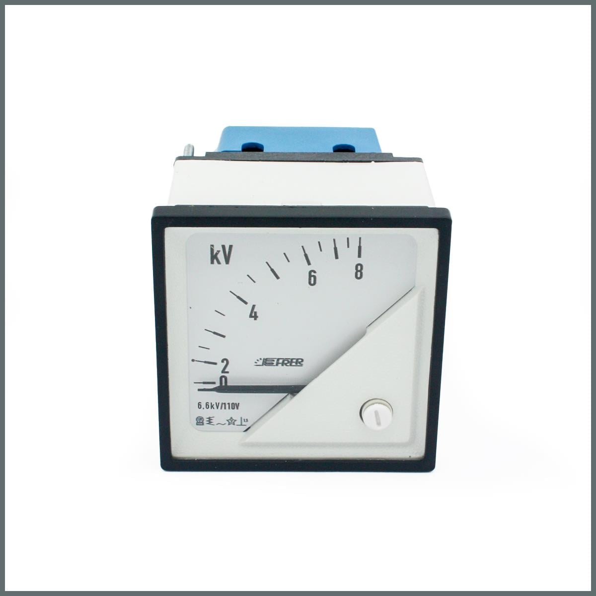 Frer Analog Voltmetre AC VT: 6.6kV/110V / Skala 0-8KV 72x72 90°