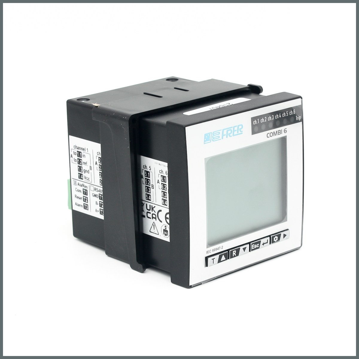Frer B Tipi 6 Kanallı Kaçak Akım Rölesi , Al. Rst 20-60Vac/dc, 72x72mm, 4 Kanal B, 2 Kanal A-F