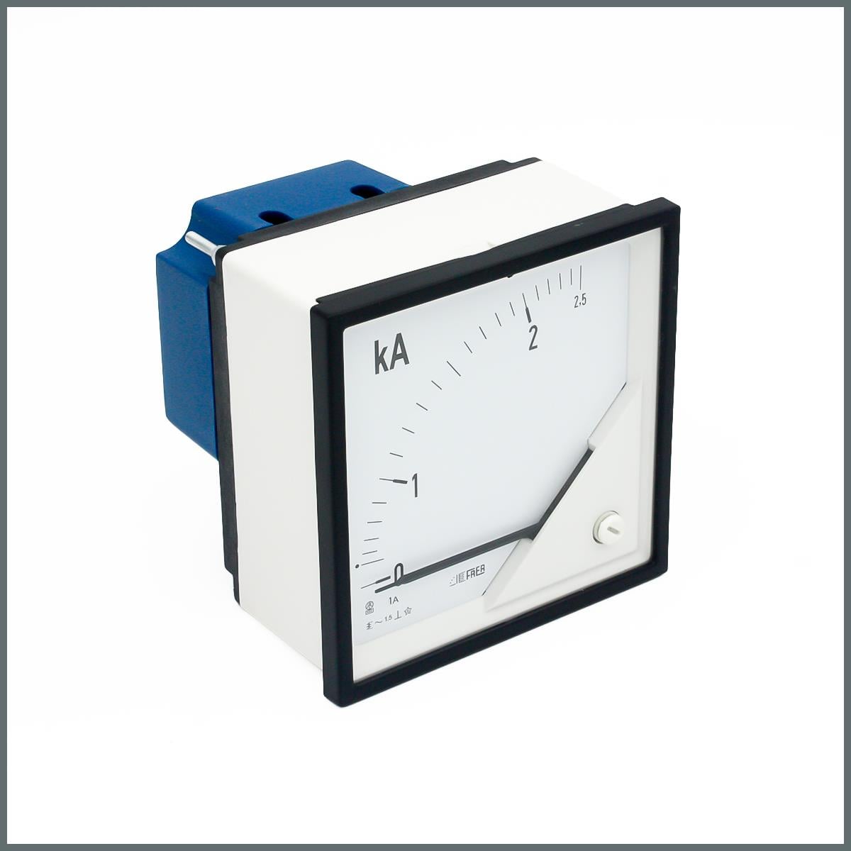 Frer CT Girişli AC Ampermetre 2,5kA/1A 96x96mm 90°