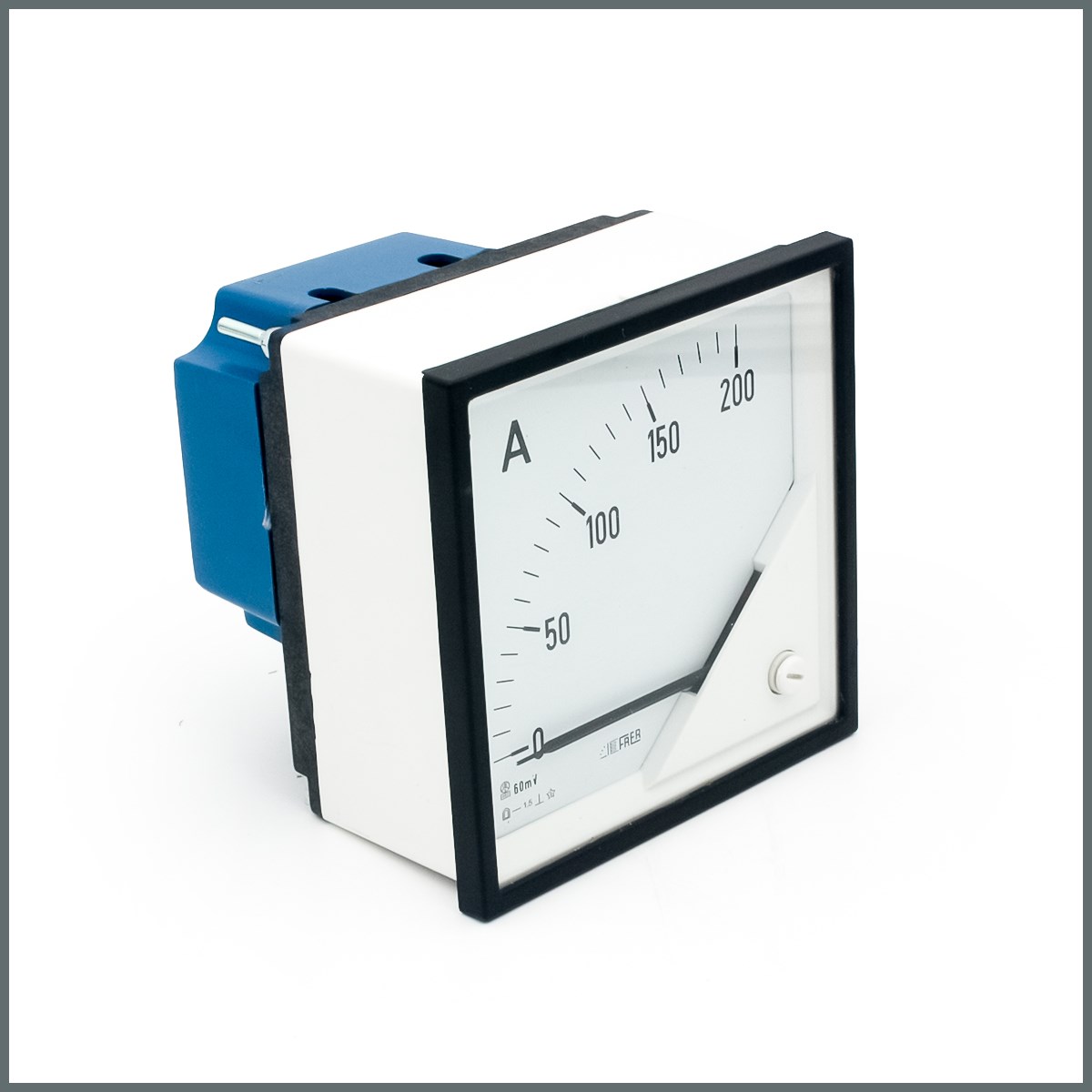 Frer DC Ampermetre 200A/60mV Şönt Direnç Girişli 96x96mm 90°