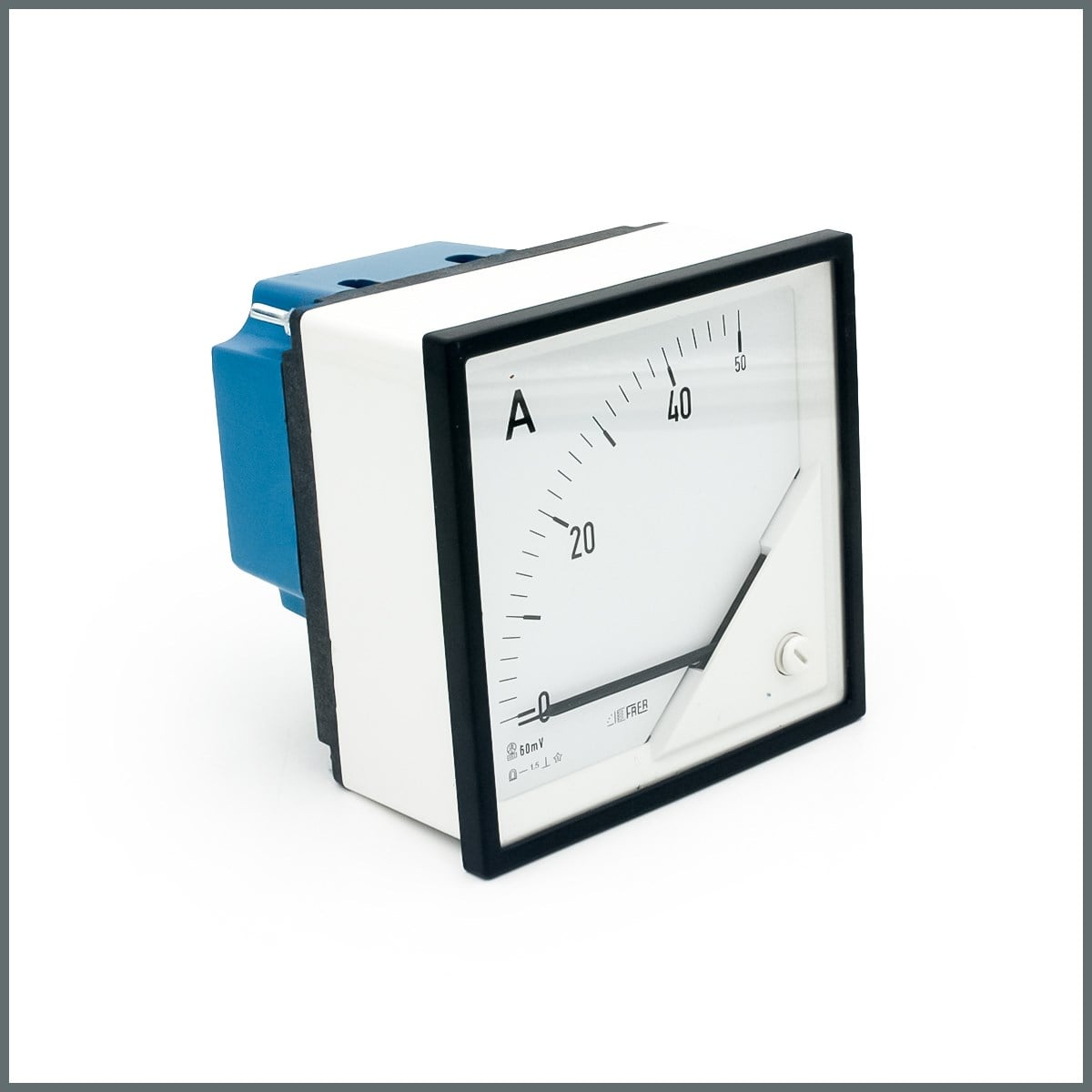 Frer DC Ampermetre 50A/60mV Şönt Direnç Girişli 96x96mm 90°