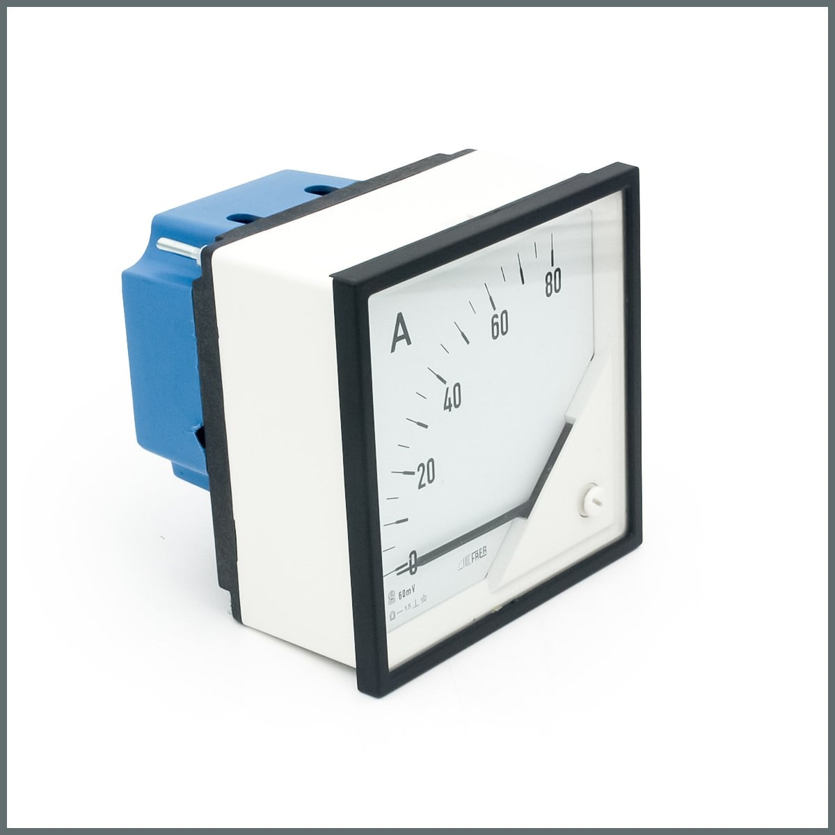 Frer DC Ampermetre 80A/60mV Şönt Direnç Girişli 96x96mm 90° 