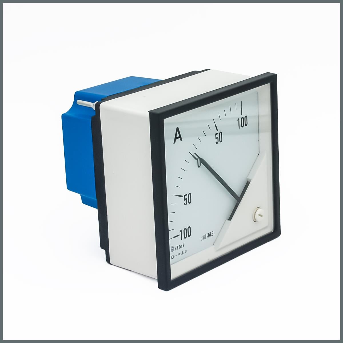 Frer DC Analog Ampermetre 100/60mV Şönt Direnç Girişli 96x96 90°