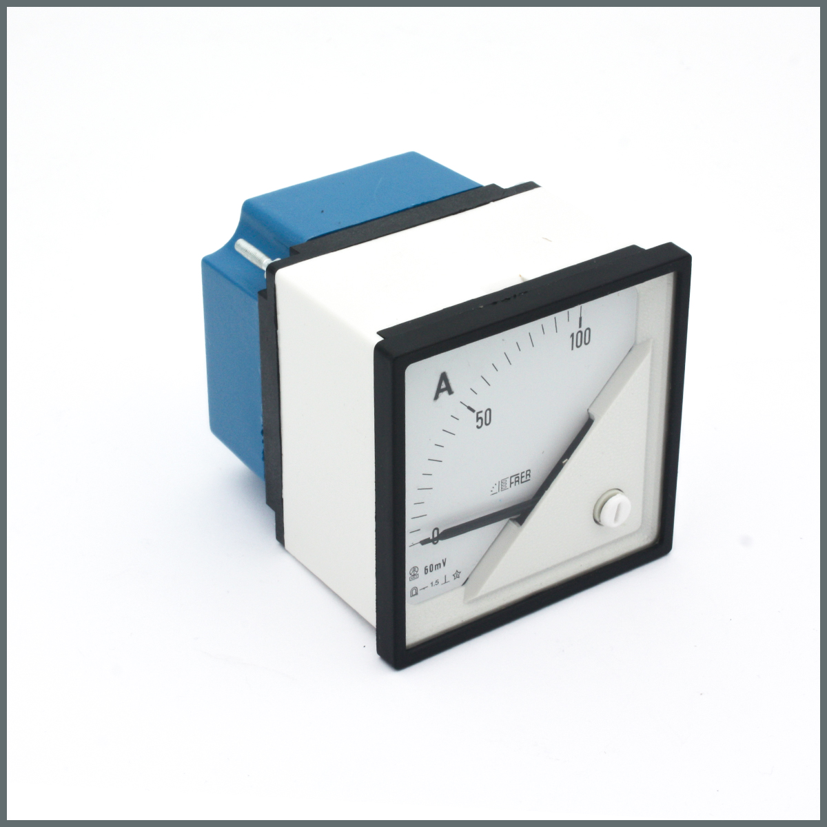 Frer DC Analog Ampermetre 100/60mV Şönt Direnç Girişli 72x72mm. 90°