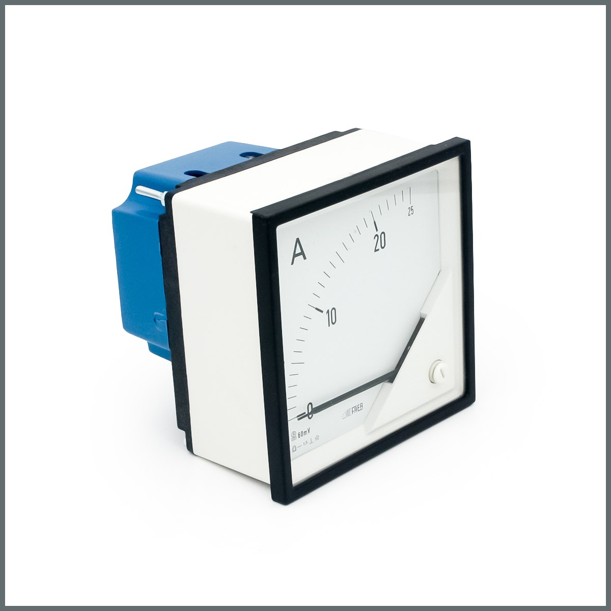 Frer DC Analog Ampermetre 25A/60mV Şönt Direnç Girişli 96x96mm 90°