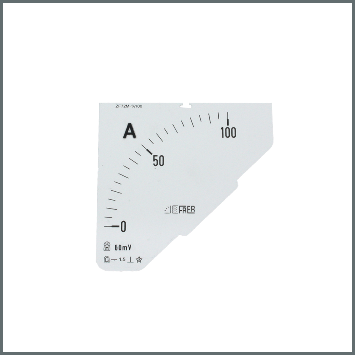 Frer DC Analog Ampermetre Ölçü Kartı 100/60mV