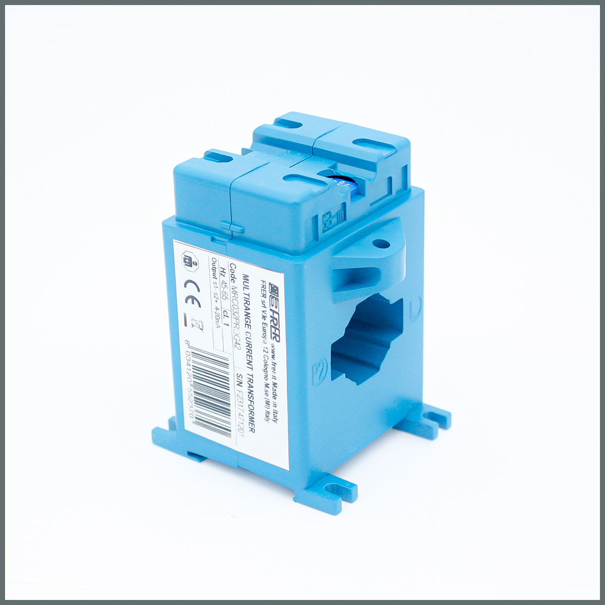 Frer MRC032 Serisi 32x10 Akım Trafosu 4-20mA Çıkış TRMS 50-300A Ayar sahalı cl.1