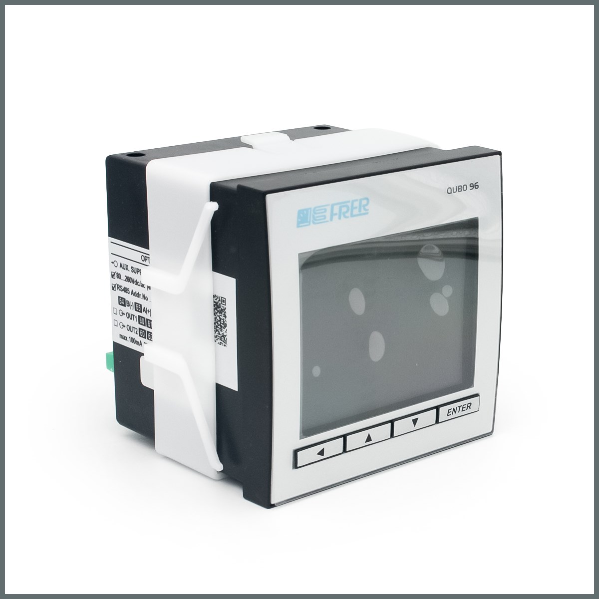 Frer QUBO96DC DC Enerji Analizörü / RS485 Modbus G:110VDC (Aux:80-260 VAC/DC)