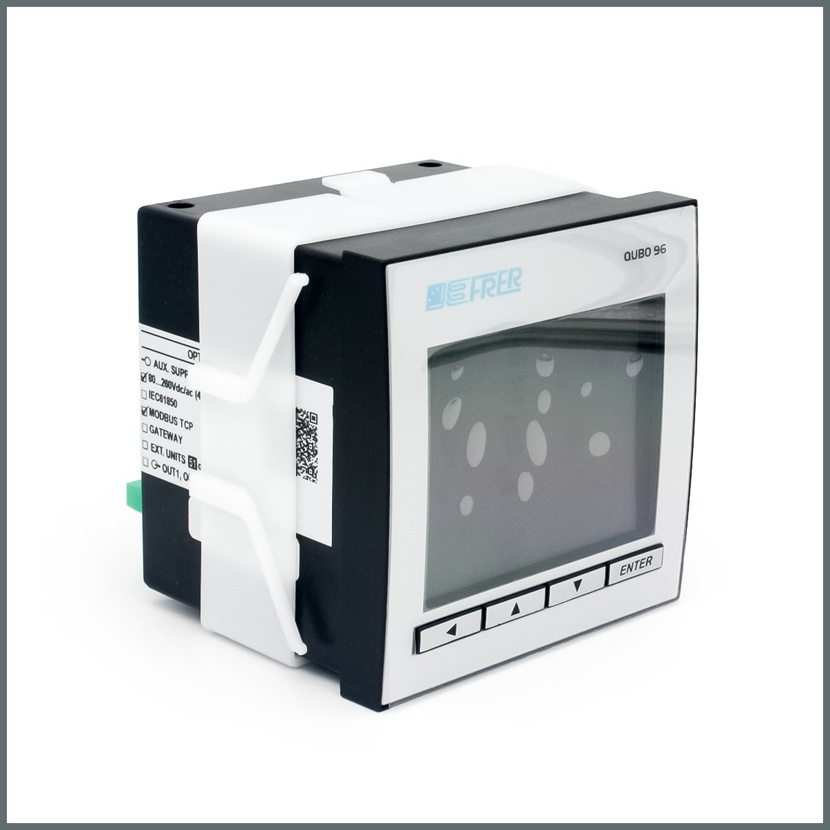 Frer QUBO96DC Enerji Analizörü / MODBUS TCP (110VDC) Aux.80-260V / Webserver-Int. Mem.