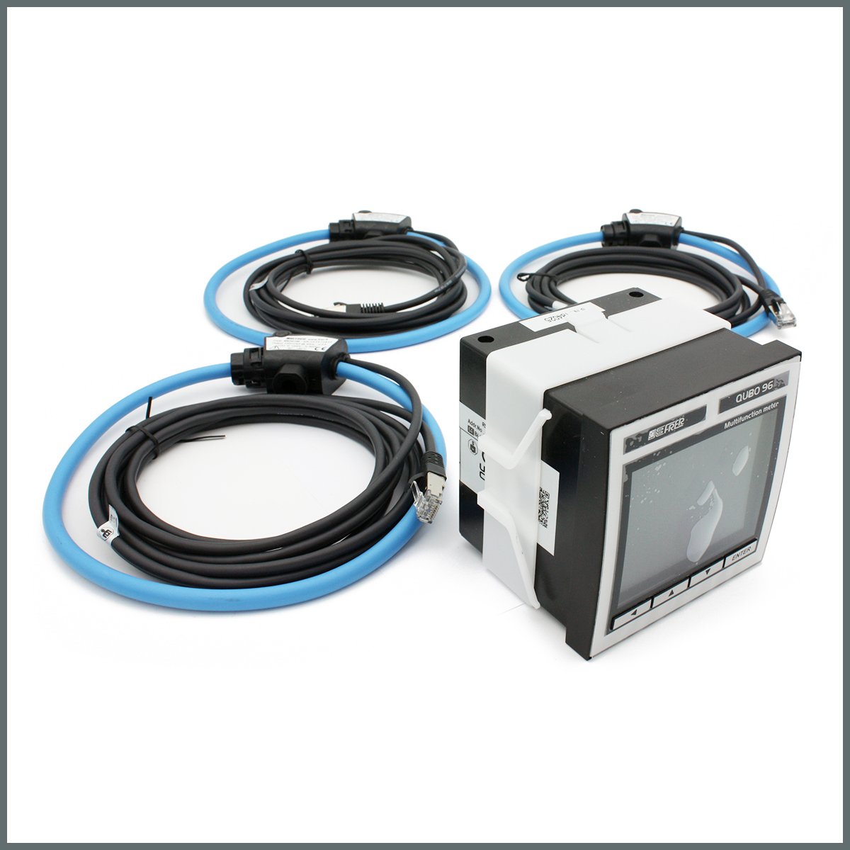 Frer Rogowski bobinli Şebeke Analizörü QUBO96H RS485, 80-260Vac/dc