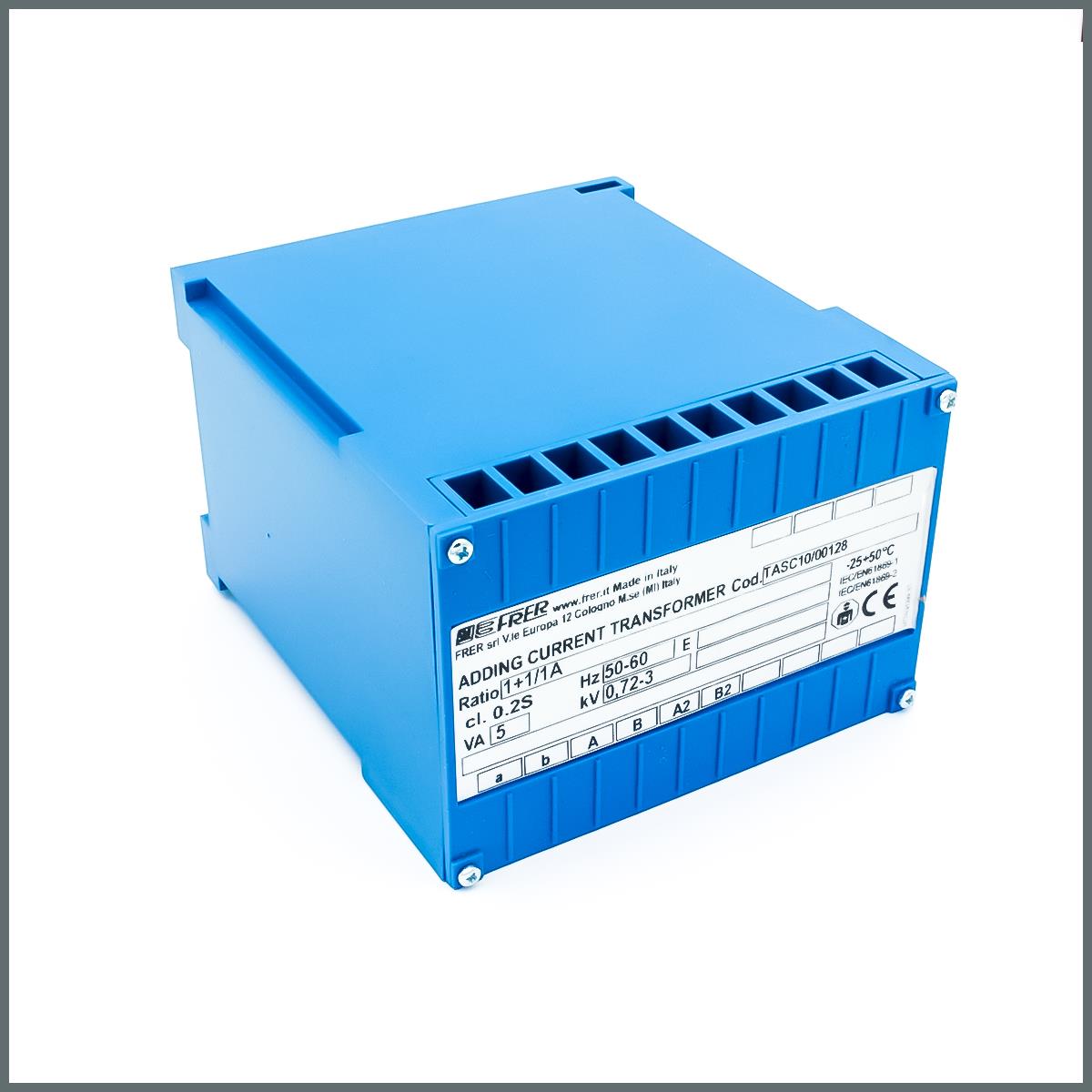 Frer Toplayıcı Akım Trafosu 2-Girişli 1+1/1A cl.0,2S (5VA) TASC10 Serisi 