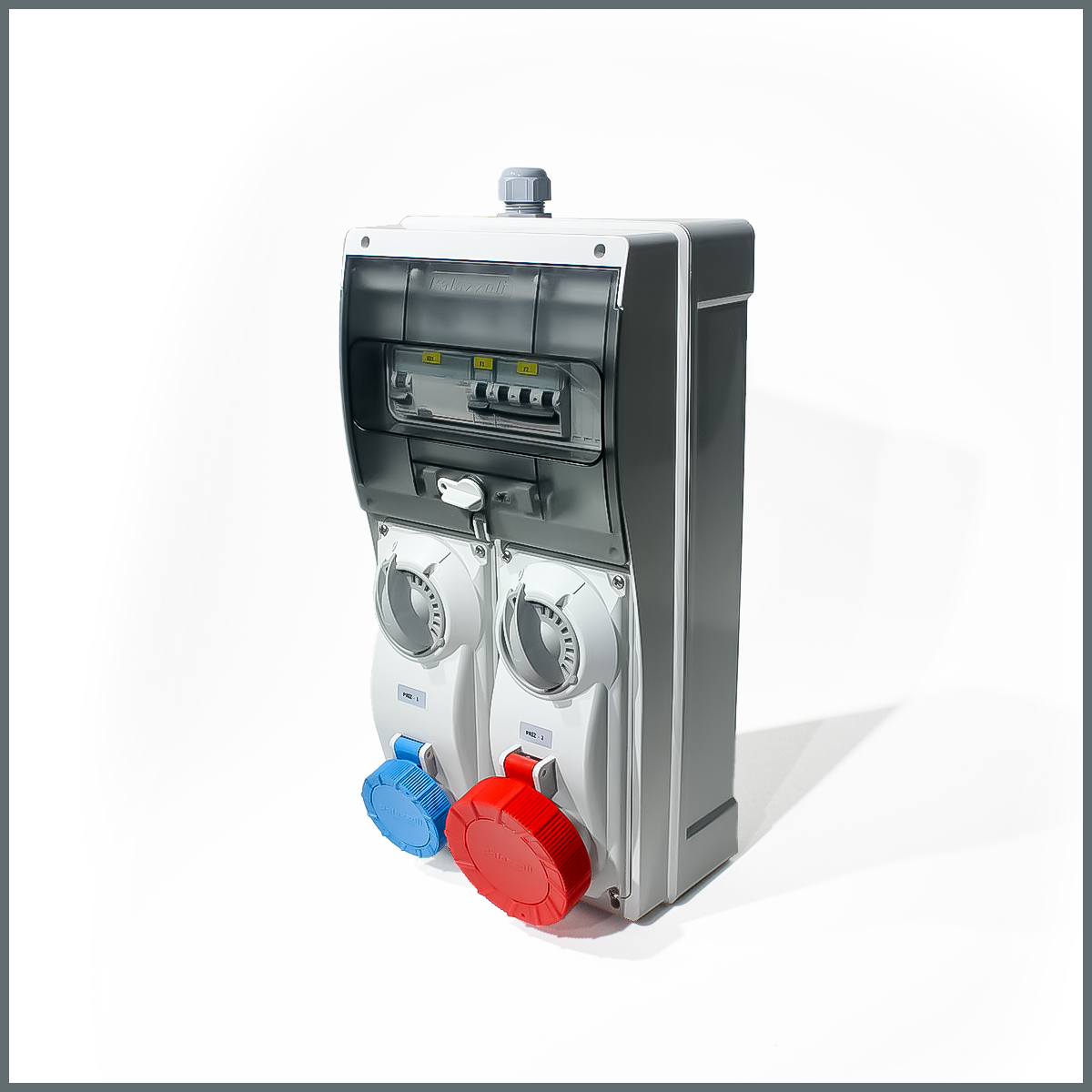 IP66 Kombinasyon Panosu 1ad. 3x16A, 1ad. 5x32A Kilitli Priz