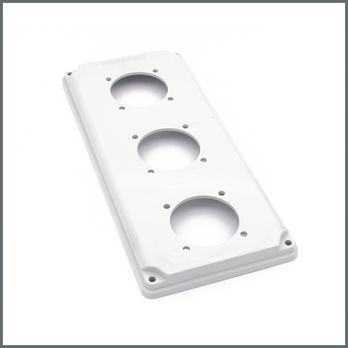 Kilitli Prizler (Dikey)Palazzoli TopTER 3'lü Schuko Priz Flanşı (IP66/67) Ölçüler 103x230 mm.
