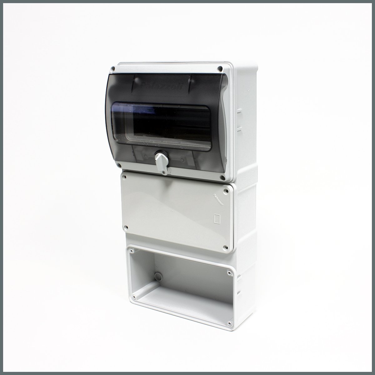 Kombinasyon PanolarıPalazzoli Prima Dağıtım Panosu (IP55) 9 Modül 2 Priz için / Şeffaf Pencereli