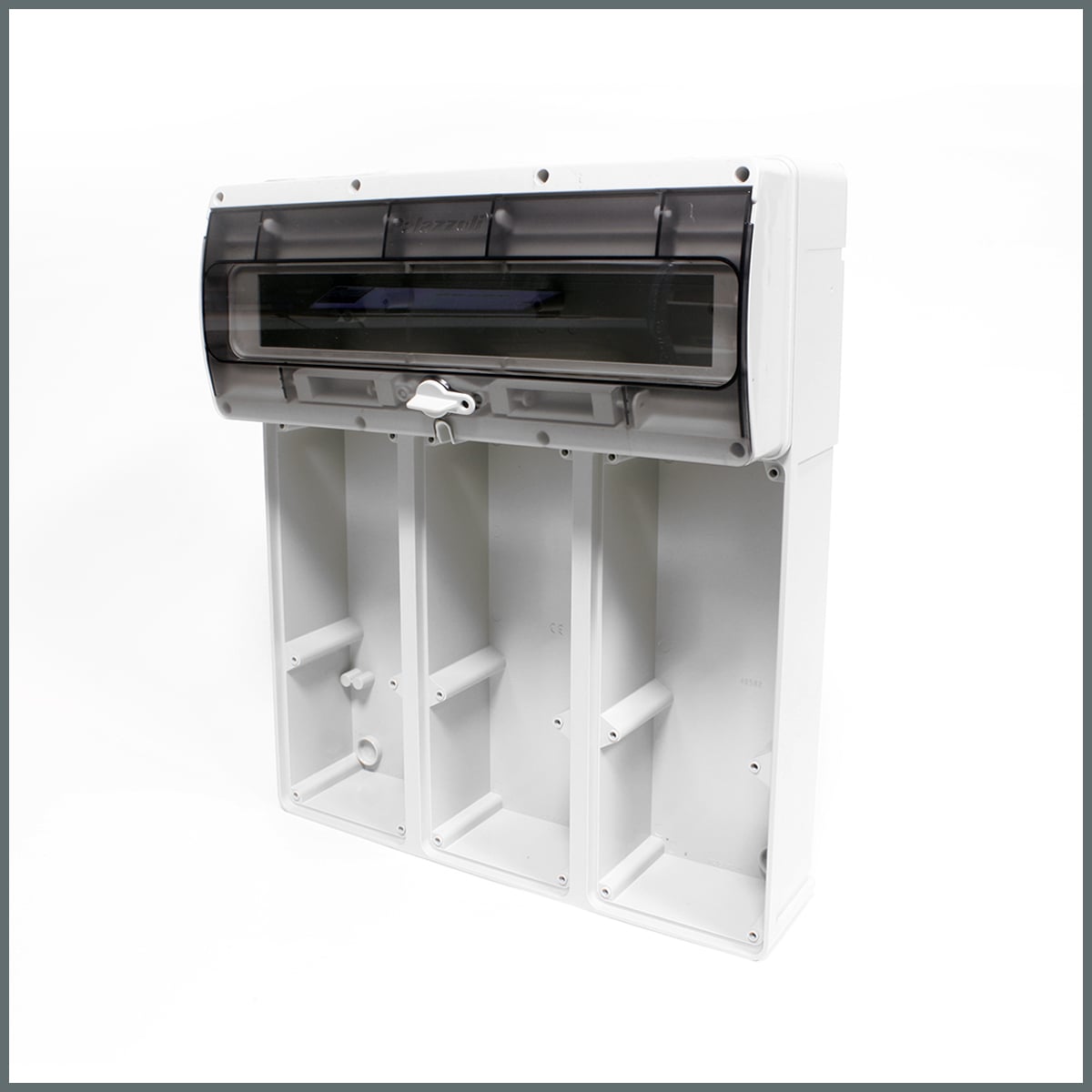 Kombinasyon PanolarıPalazzoli TopTER Dağıtım Panosu (IP55) Şeffaf K. 3 priz için (18 Modül)