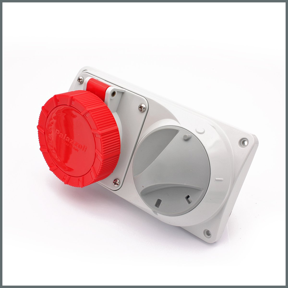 Konum GöstergeleriPalazzoli Prima Serisi Anahtarlı Priz 16 A (IP55) 400V (Yatay) 3P+N+T h:6