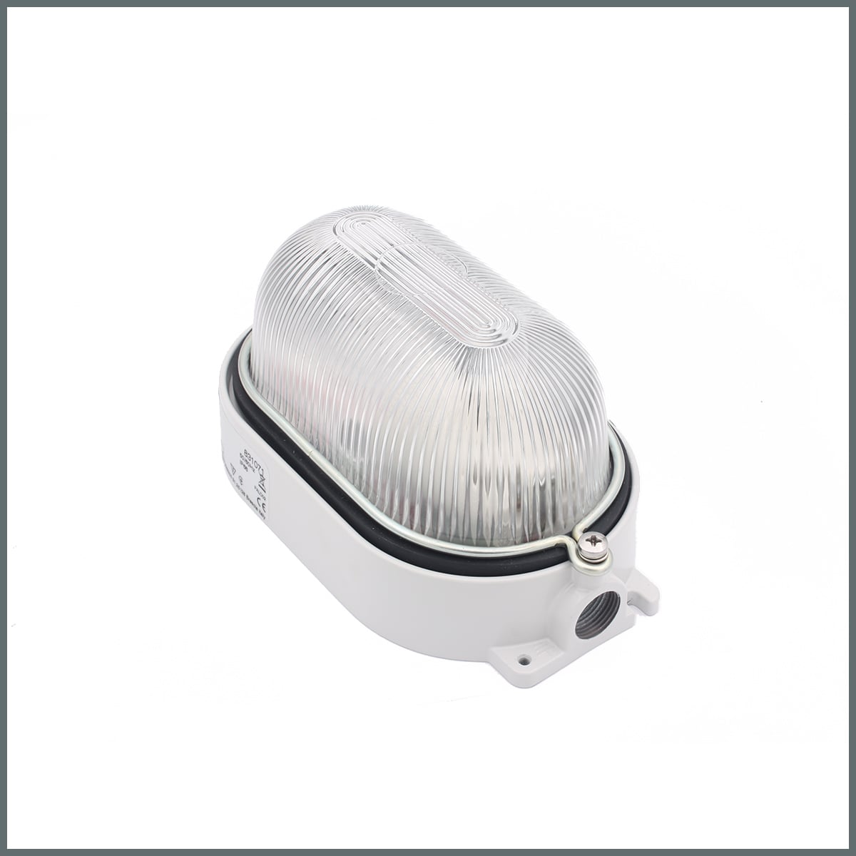 Konum GöstergeleriRINO Serisi 60W Oval Arm. IP65 Kafessiz Alüm. / Cam Dif. / 199x112mm. (1Giriş)