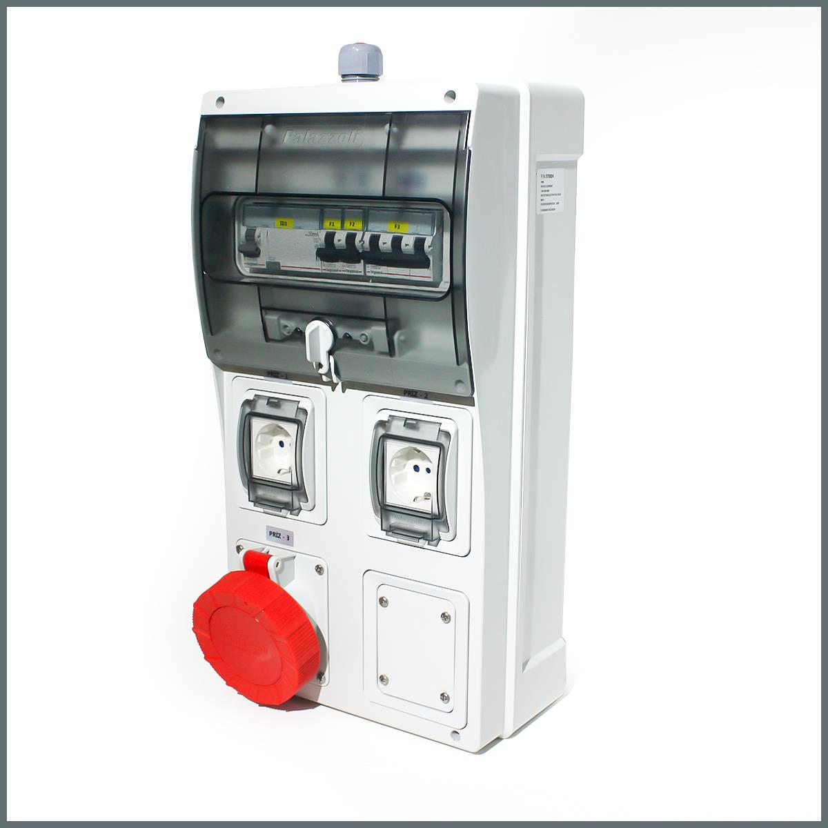 Novsen IP66 Kombinasyon Panosu 1ad. 5x32A 2ad. Schuko Priz