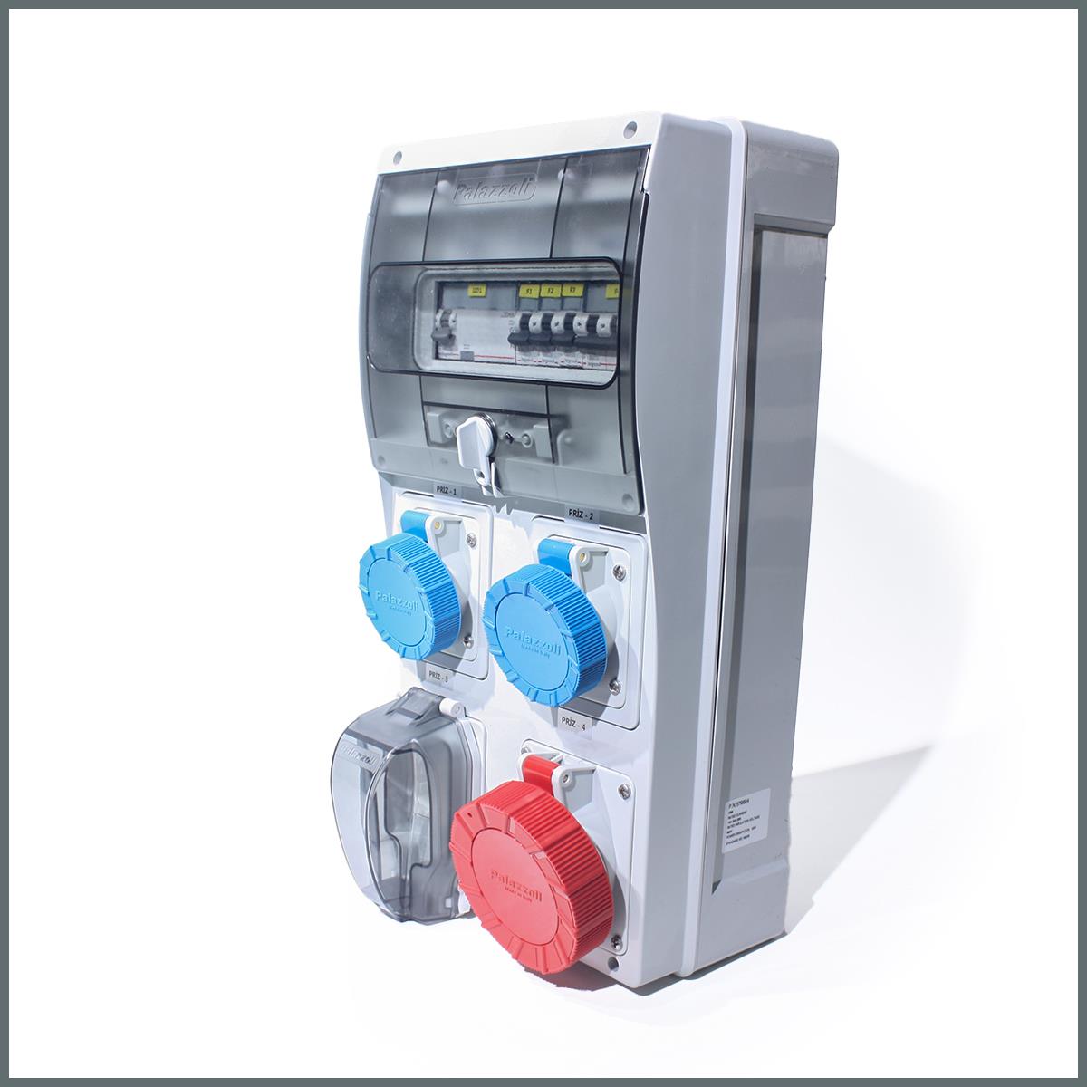 Novsen IP66 Kombinasyon Panosu 2ad. 1x16A, 1ad 5x32A, 1ad Schuko 16A