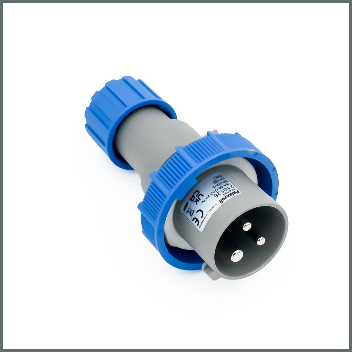 Palazzoli Multimax Serisi Düz Fiş 16A (IP67) 230V 2P+T h:6