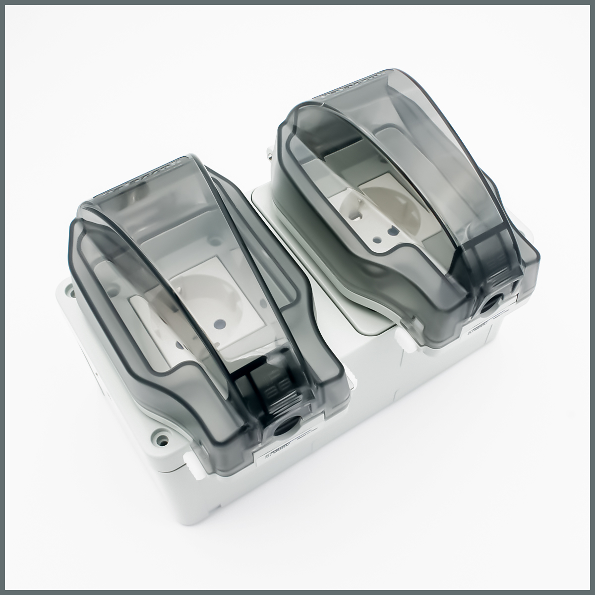 Palazzoli Su Geçirmez IP55 Sıva Üstü  2li Dış Ortam Topraklı Priz