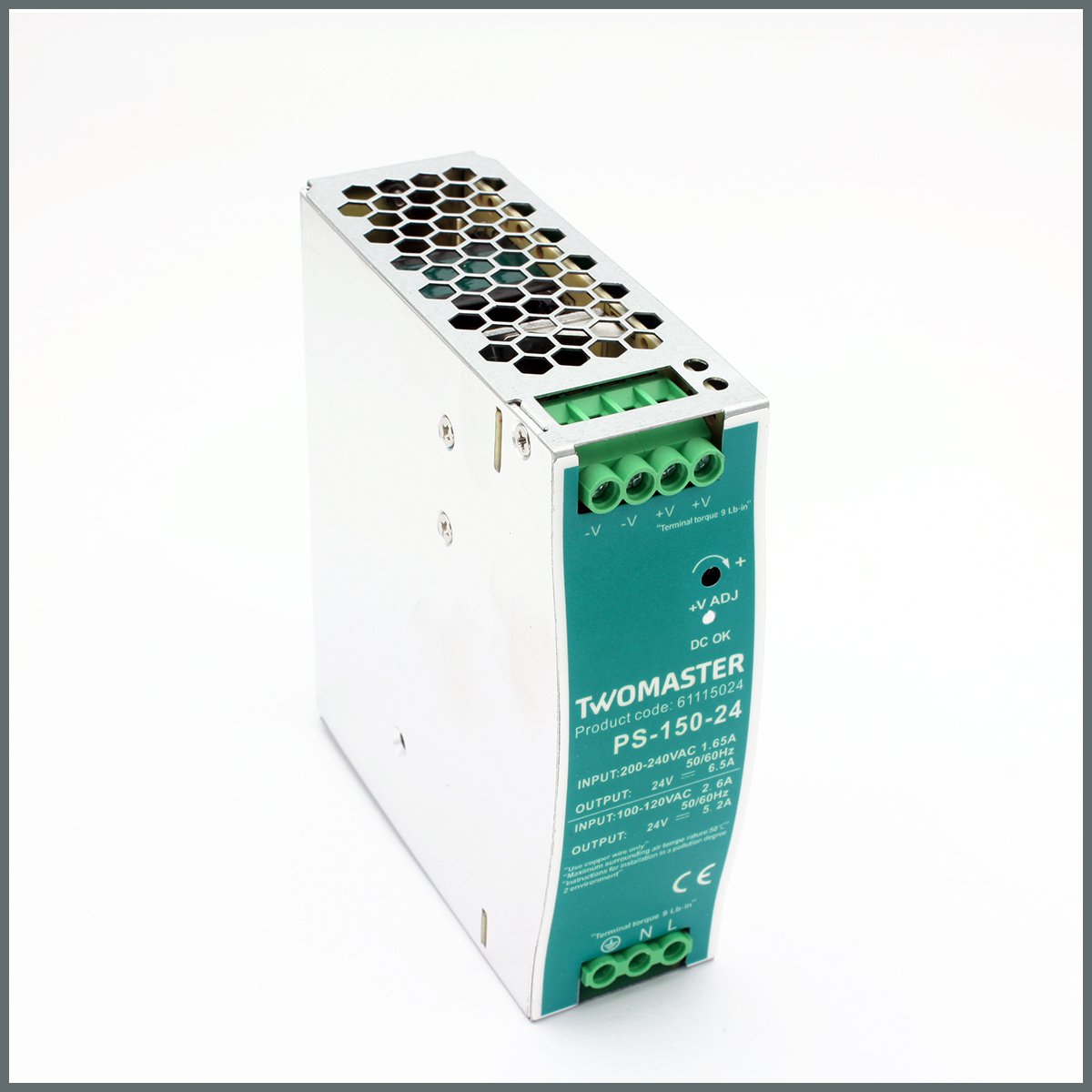 TWOMASTER-PS-150-24 Güç Kaynağı 24VDC 6.5A 