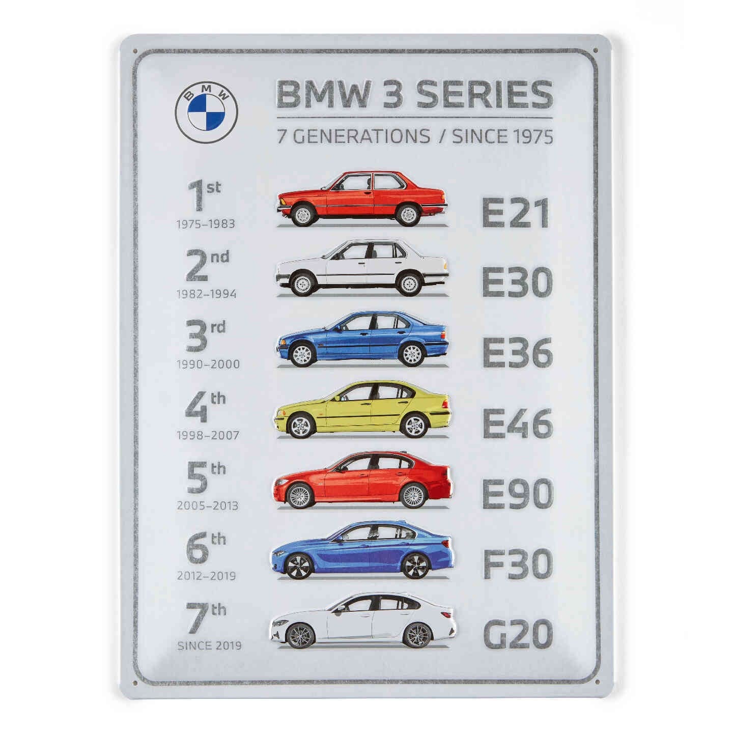 BMW 3 Serisi Metal Tabela