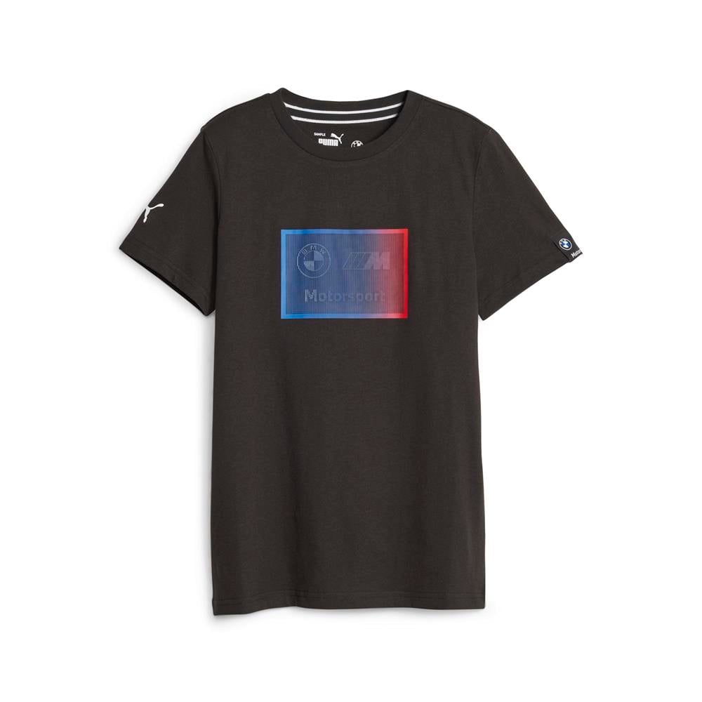 BMW MOTORSPORT x PUMA KIDS LOGO GRAPHIC TEE   Black