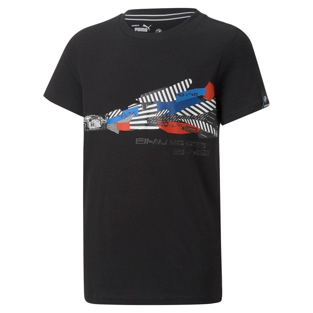 BMW MMS Kids Car Graphic Tee Puma Black