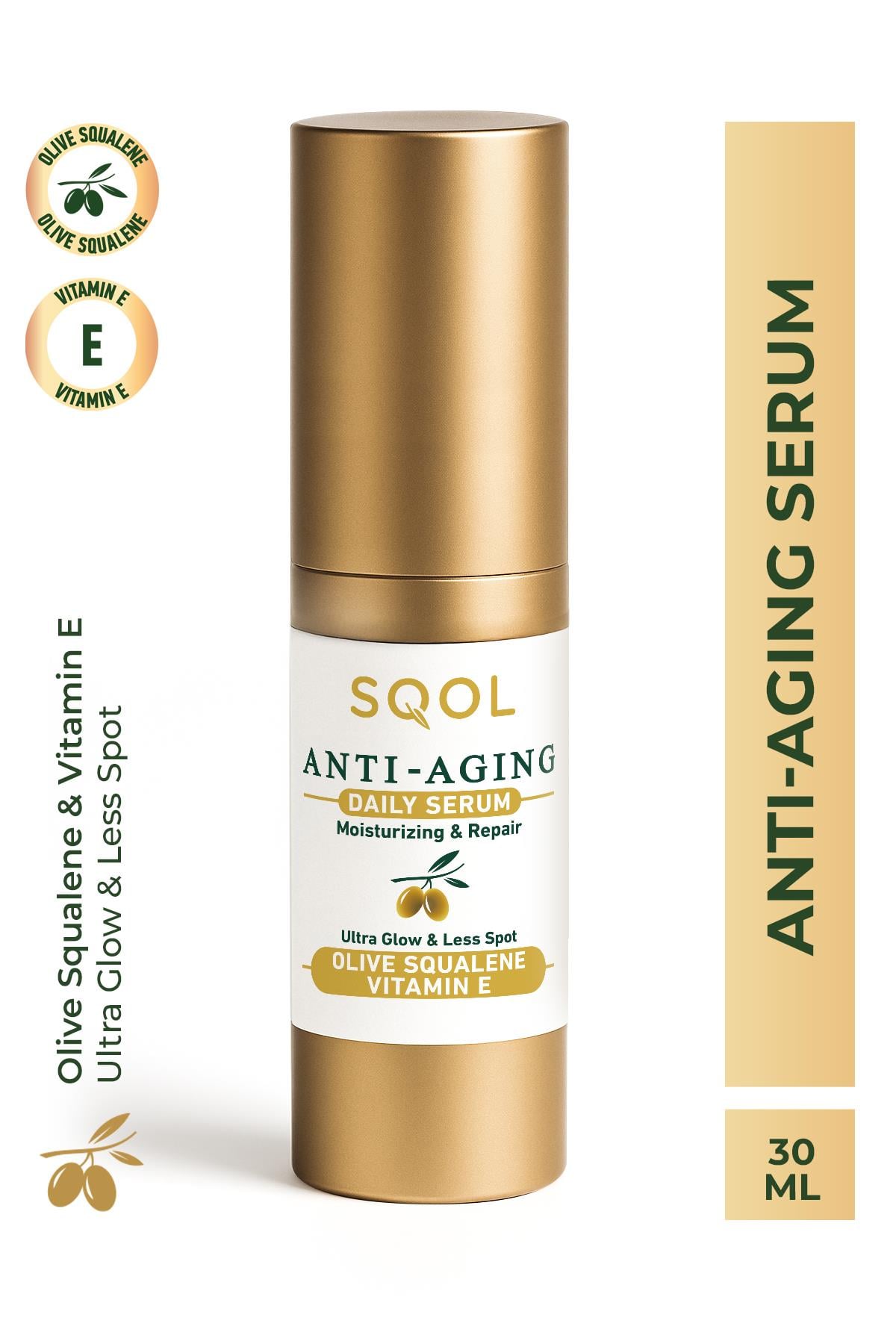 SQOL Yaşlanma Karşıtı Günlük Serum-AntiAging Daily Serum Skualen (Squalene) 30 ml